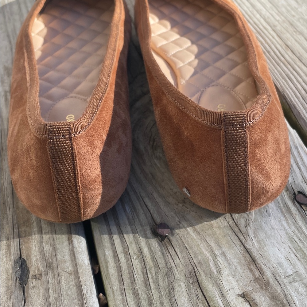 Veronica Beard Brown Suede Square Toe Ballet Flats 8.5M - Picture 5 of 12